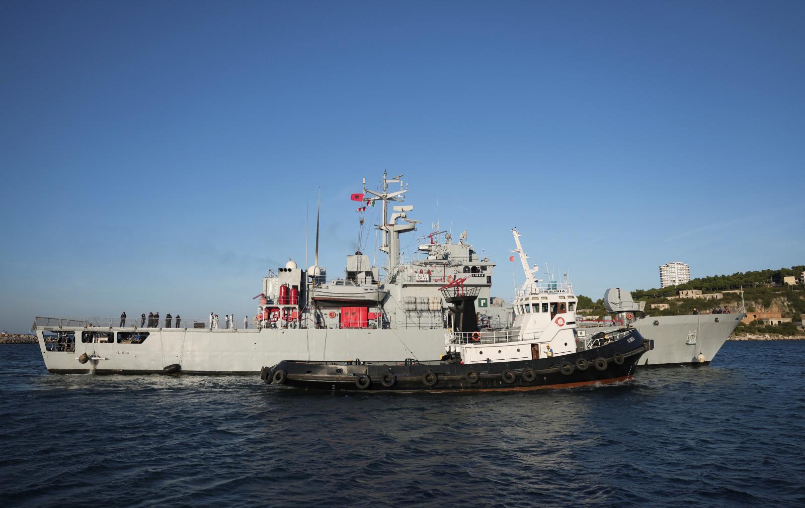 El buque 'Libra' llegando al puerto