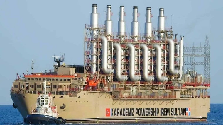 Una de las 'patanas' turcas contratadas por el Gobierno de Díaz-Canel para suministrar energía