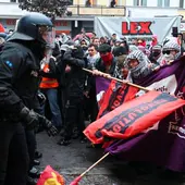 Ocho policías y un periodista heridos en una marcha propalestina en Berlín