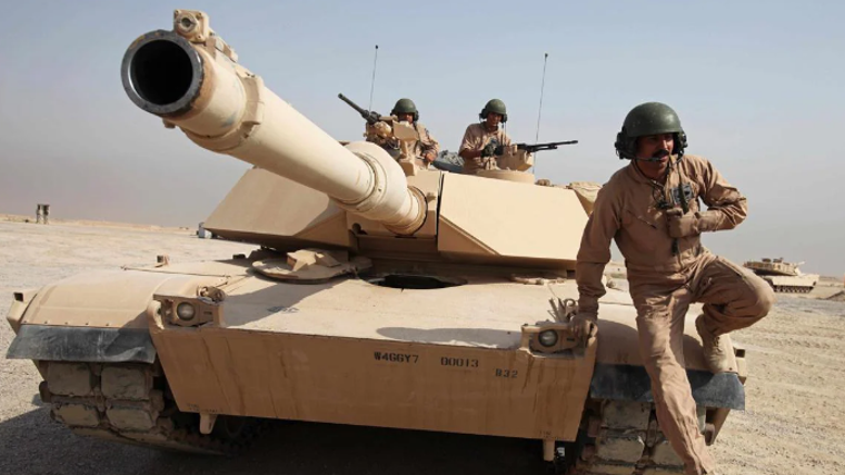 Un carro de combate M1A1 Abrams, del tipo de los que Marruecos ha adquirido a Estados Unidos