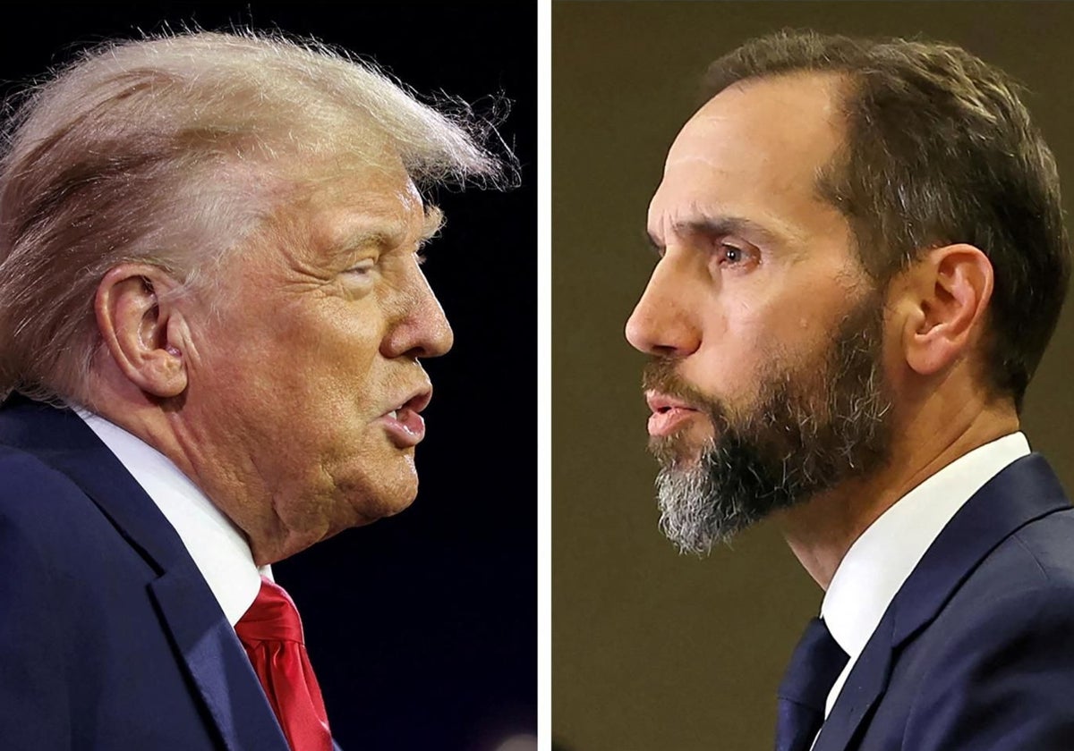 El presidente electo, Donald Trump, y el fiscal especial del Departamento de Justicia, Jack Smith