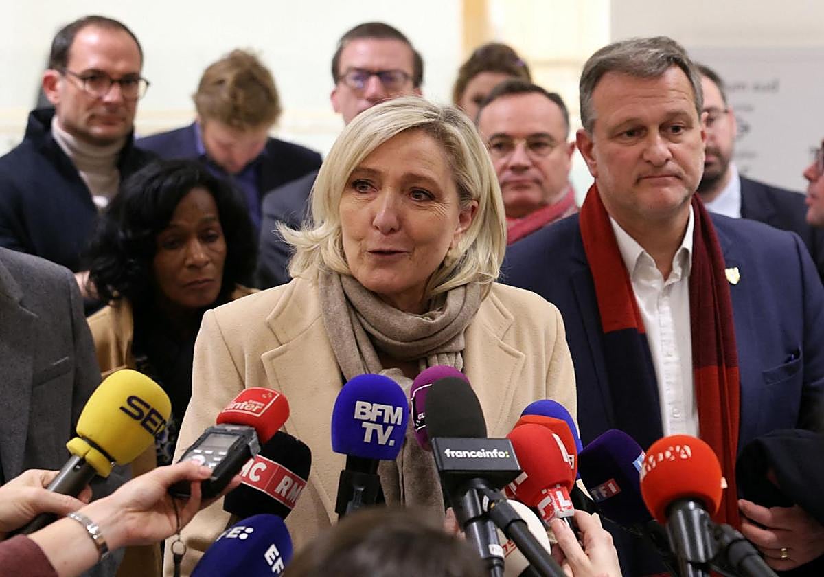 Marine Le Pen, líder de Agrupación Nacional