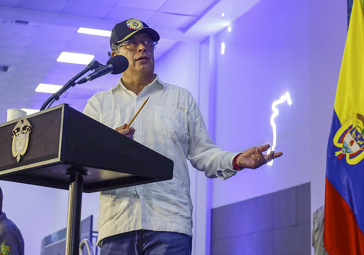 El presidente de Colombia, Gustavo Petro