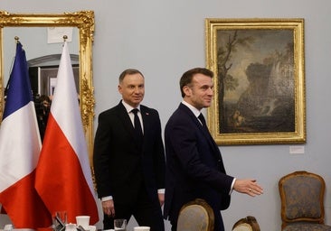Macron promueve en Polonia una fuerza de paz europea de 40.000 soldados para Ucrania