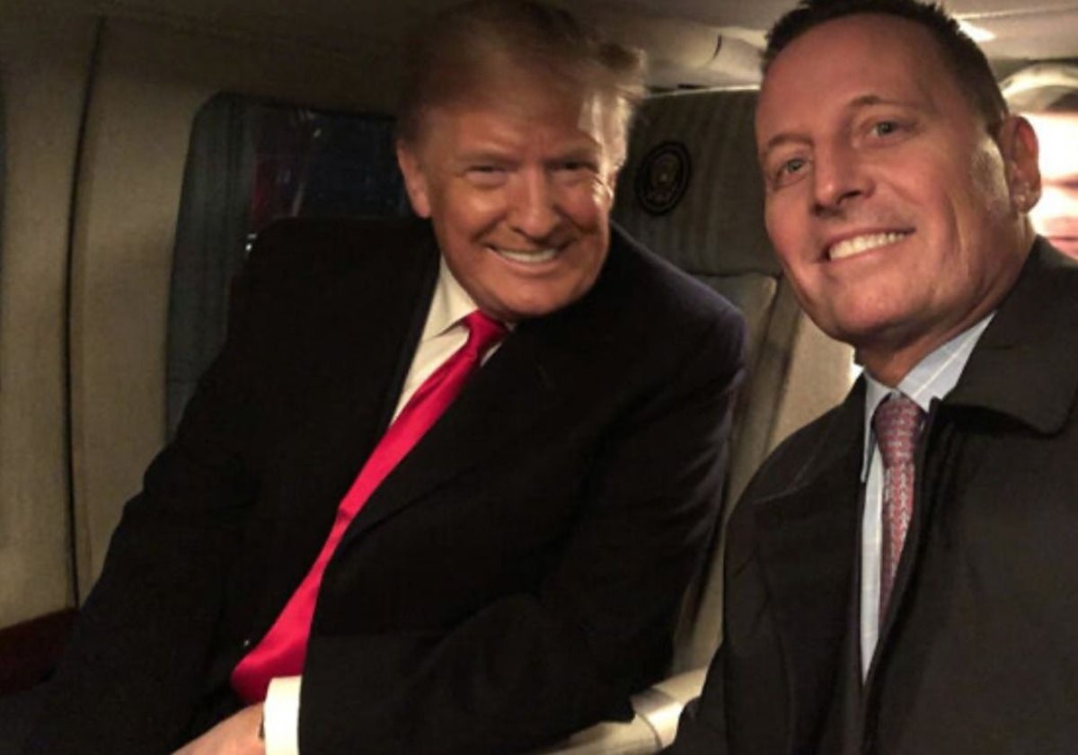 Donald Trump y Richard Grenell, en una foto de archivo