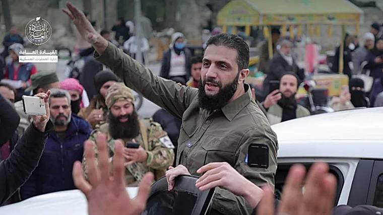 El líder islamista del Organismo de Liberación del Levante , Abu Mohamed al Jawlani