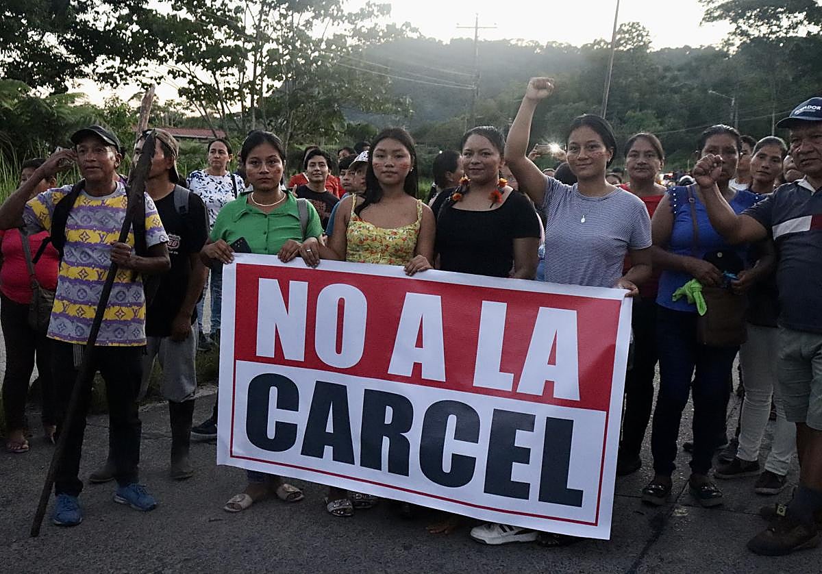 Protestas en la Amazonía de Ecuador contra construcción de cárcel 'modelo Bukele'