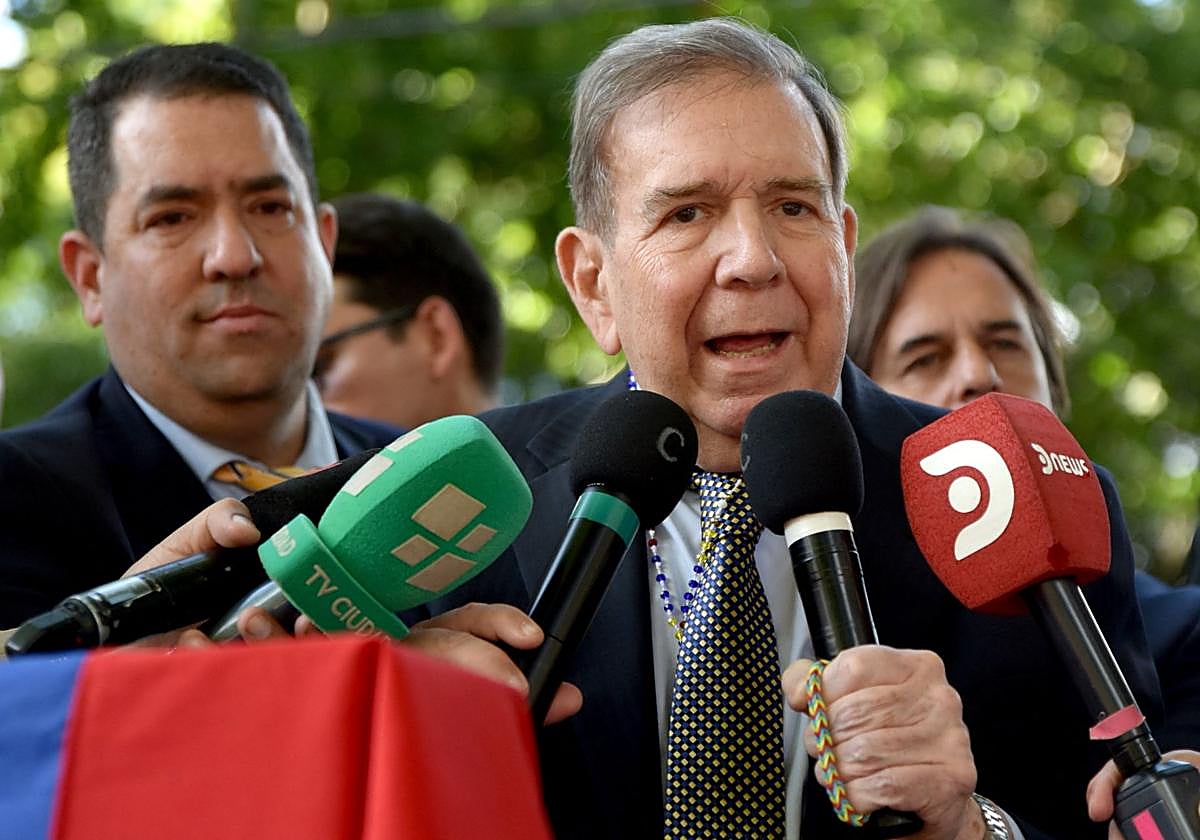 Edmundo González, durante su visita a Argentina.