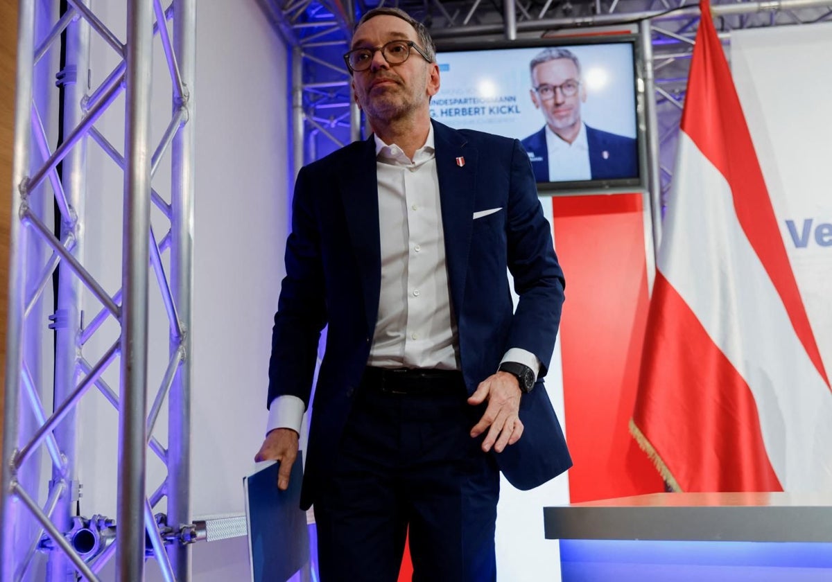 Herbert Kickl, líder del FPÖ