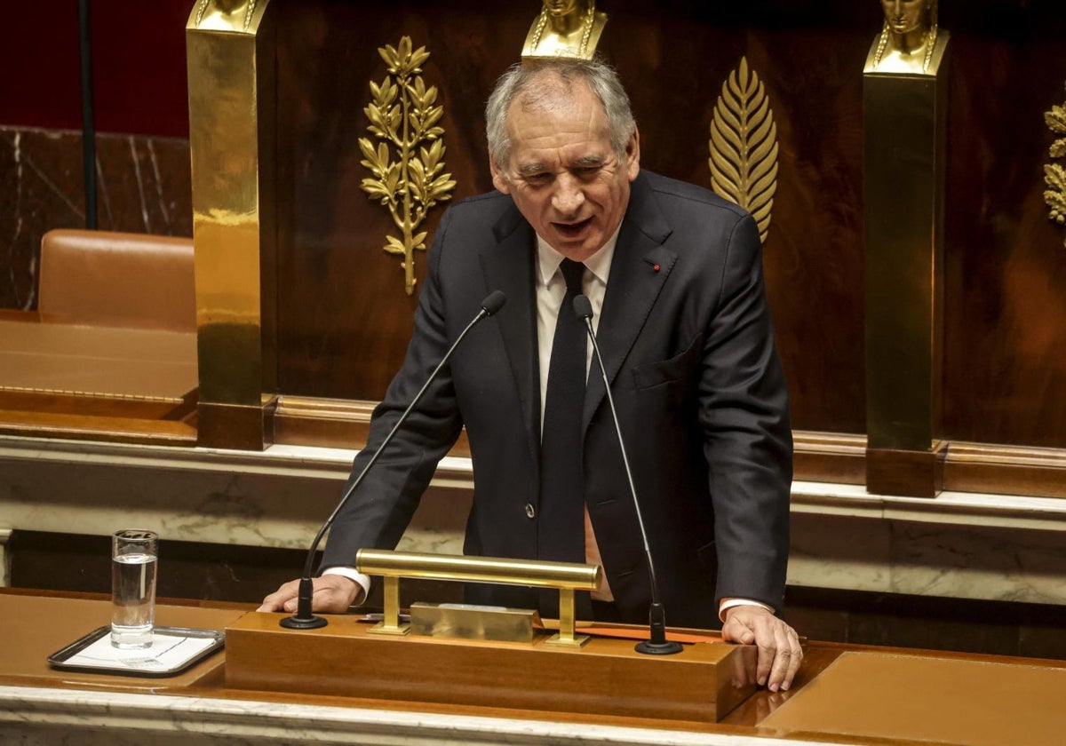 El primer ministro francés, François Bayrou, en la Asamblea Nacional