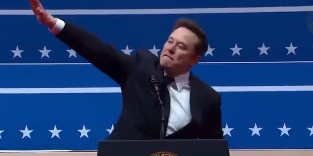 Polémica por el gesto de Musk que algunos vinculan con el saludo nazi en un evento trumpista