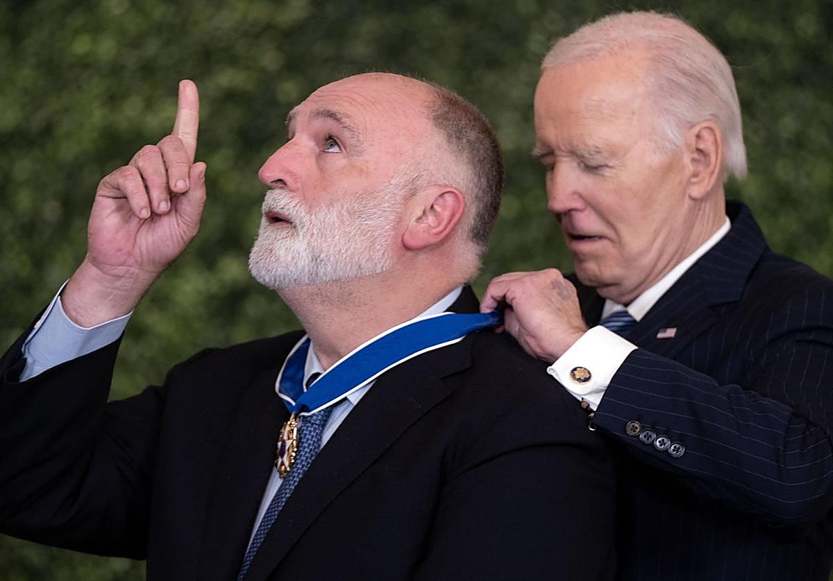 José Andrés recibió este mismo mes la Medalla de la Libertad de EE.UU. de manos de Joe Biden
