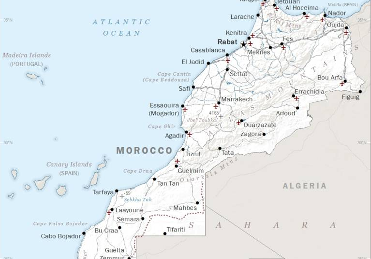 Mapa de Marruecos