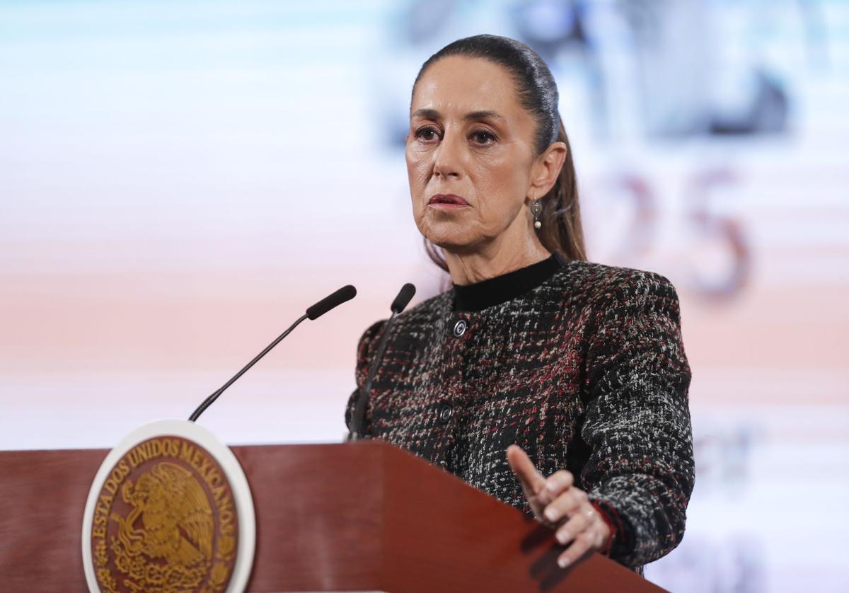 La presidenta de México, Claudia Sheinbaum, este pasado martes