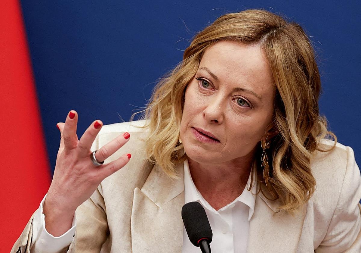 La primera ministra italiana, Giorgia Meloni