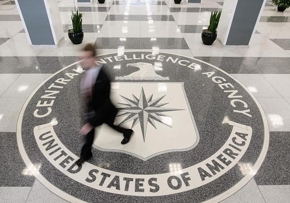 El interior de la sede de la CIA en Virginia