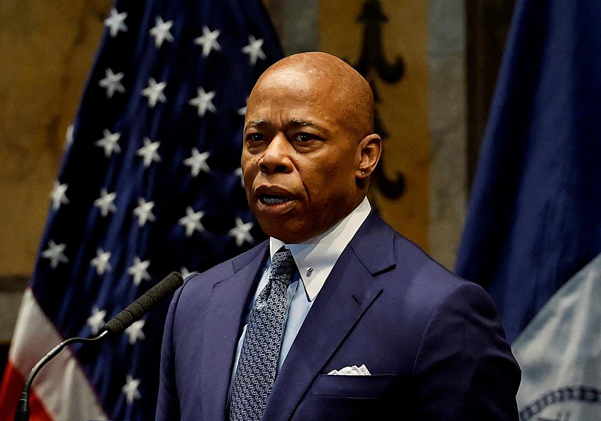 El alcalde de Nueva York, Eric Adams, el pasado 31 de enero