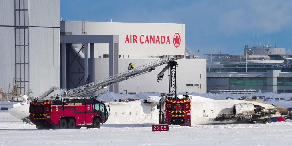 Al menos 18 heridos en el accidente de un avión con 80 personas a bordo en el aeropuerto de Toronto