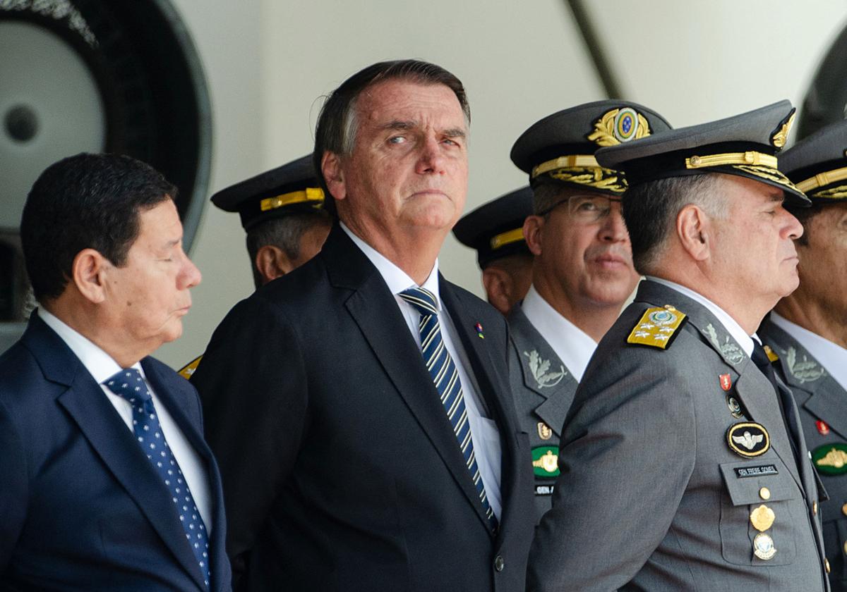 Jair Bolsonaro en 2022, entonces presidente de Brasil