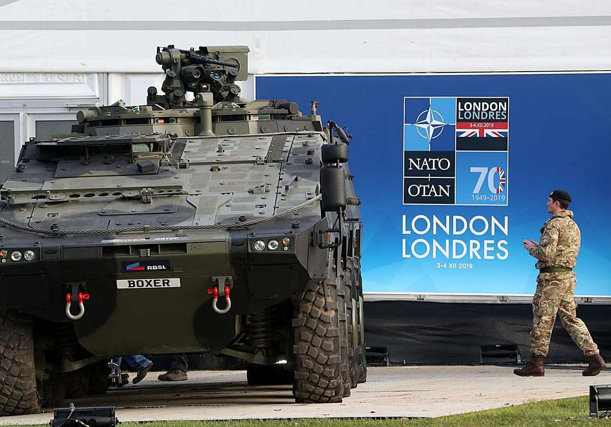 Tropas de la OTAN en la cumbre celebrada en Londres en 2019