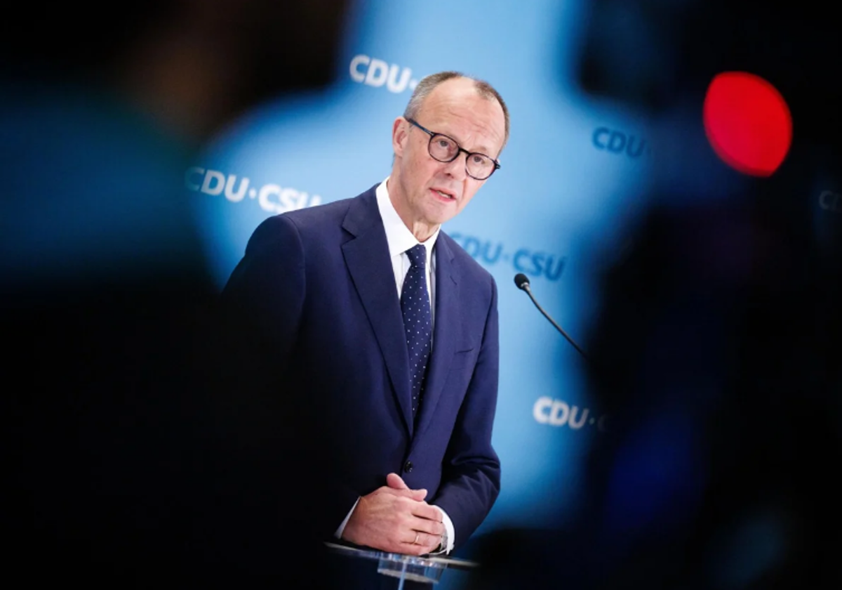 El presidente del partido Unión Demócrata Cristiana (CDU), Friedrich Merz
