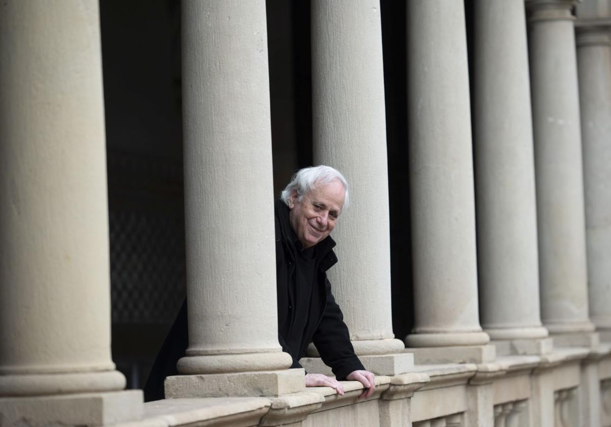 El escritor e historiador israelí, Ilan Pappé, en el Institut d'Estudis Catalans de Barcelona