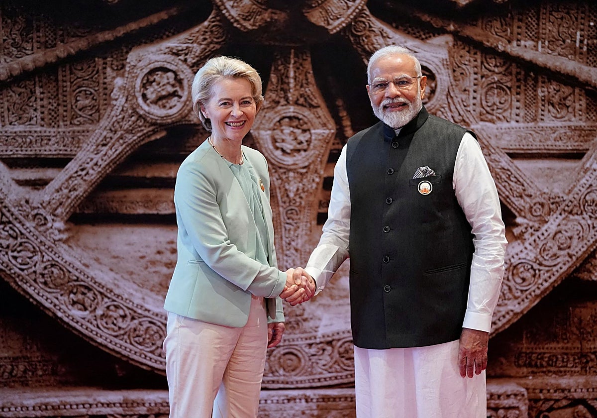 Ursula von der leyen y Modi