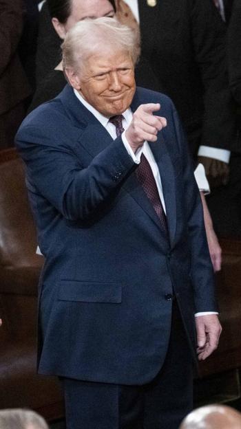 Donald Trump emite el discurso anual sobre el Estado de la Unión al Capitolio