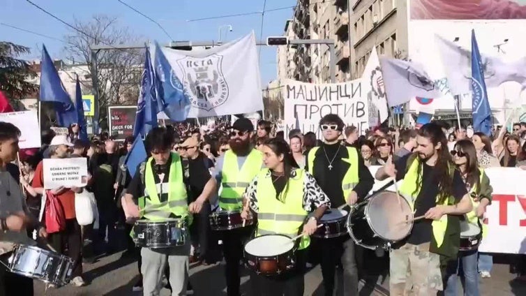 Nueva protesta contra la corrupción del gobierno en Serbia
