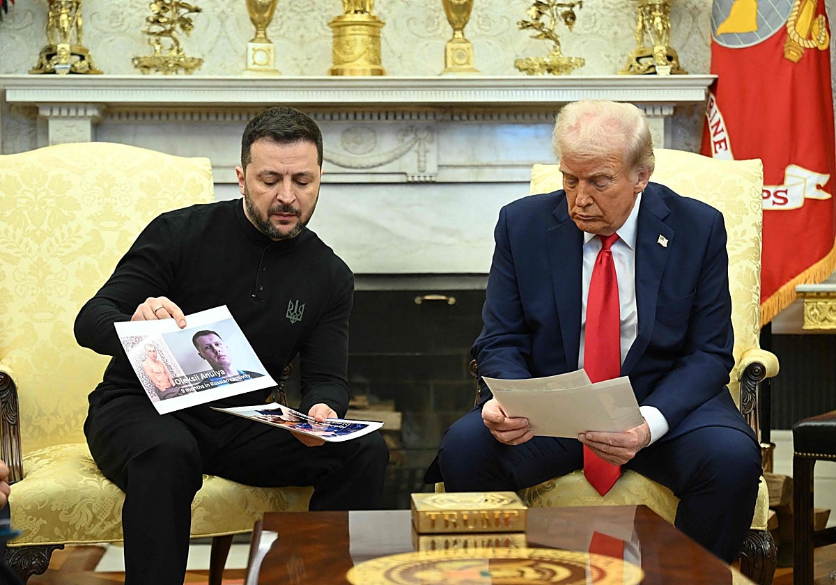 Zelenski conversa con Trump en el Despacho Oval