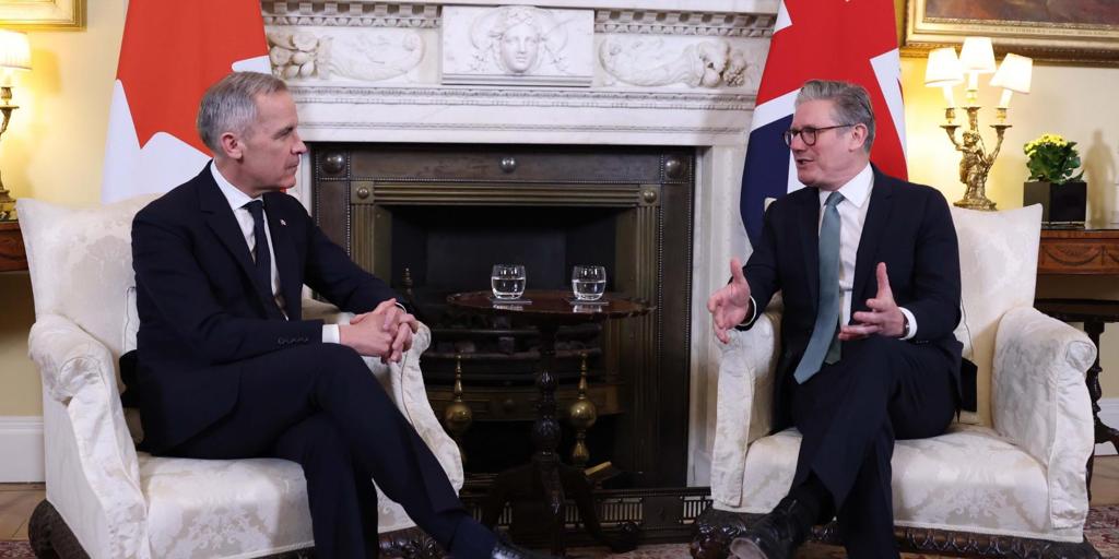 Mark Carney en Downing Street: «El Reino Unido y Canadá son aliados soberanos y amigos»