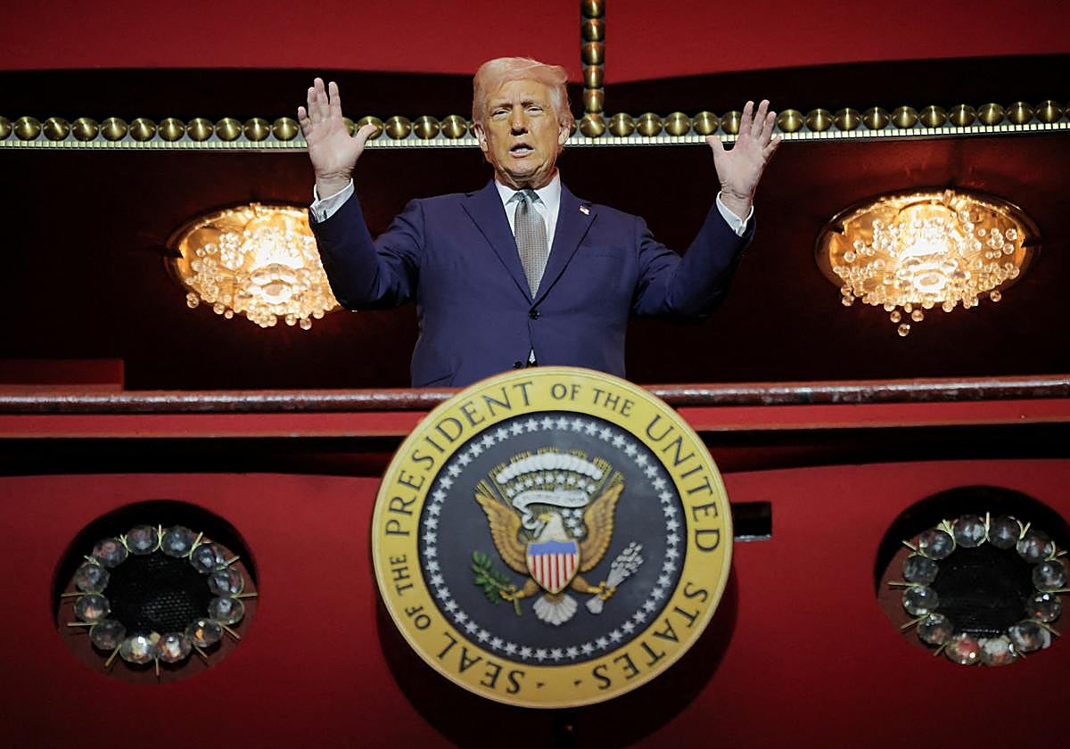 Donald Trump, en el Kennedy Center de Washington