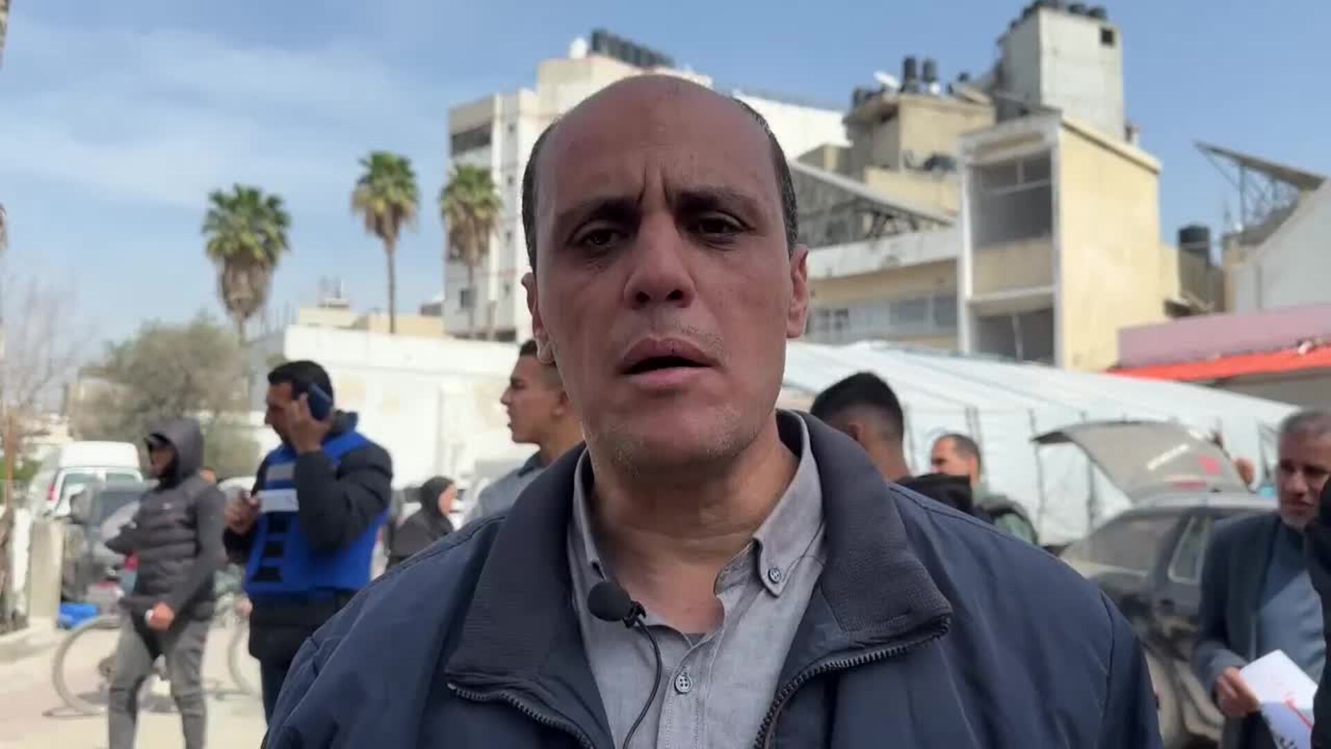 Reporteros en Gaza protestan tras muerte de Shabat y Mansur por ataque aéreo israelíes