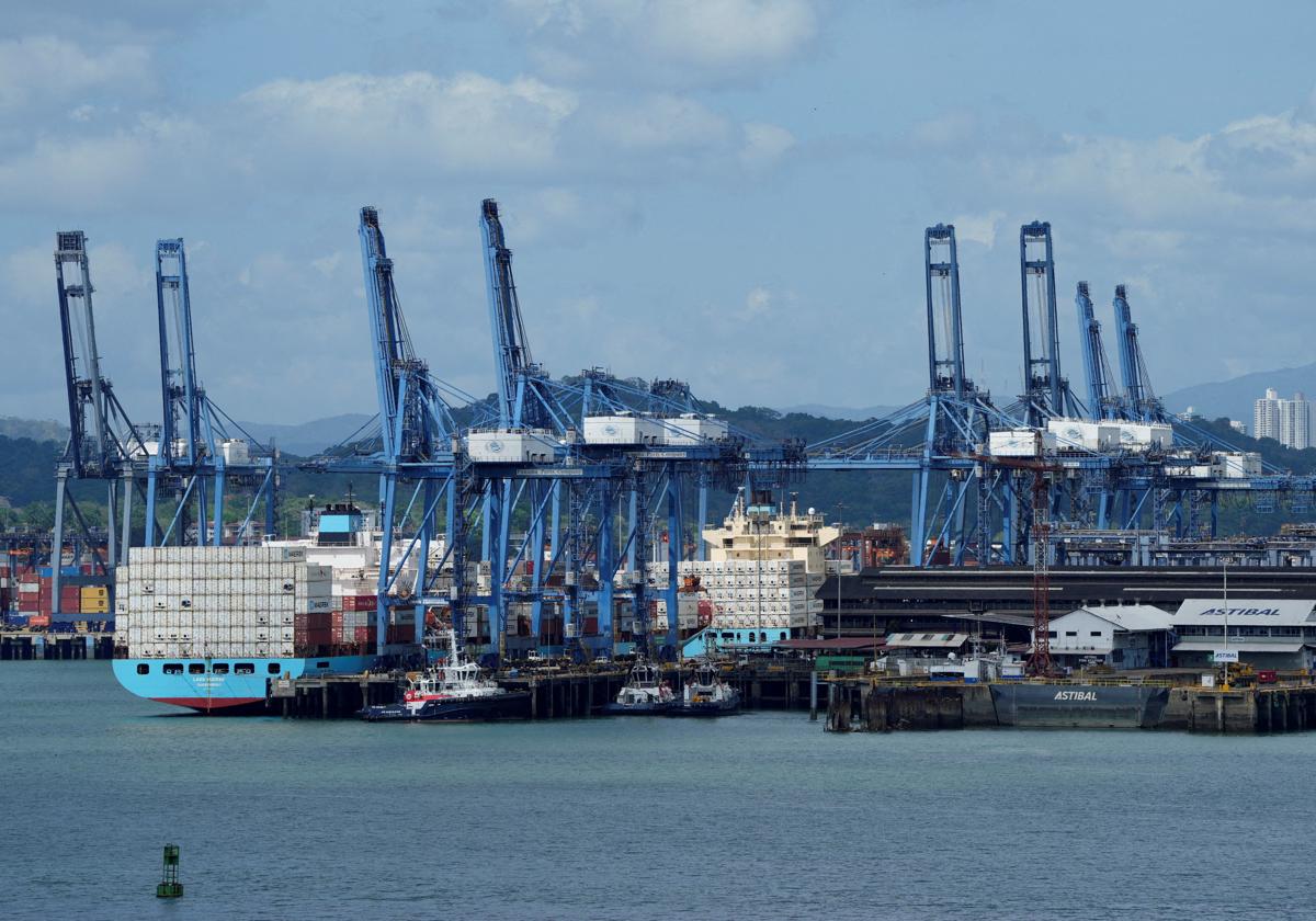 El puerto de Balboa, en el canal de Panamá