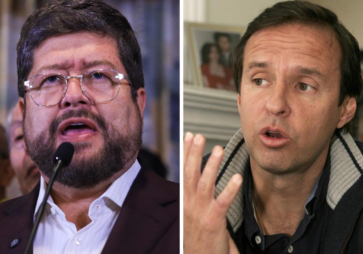 Samuel Doria Medina, candidato de la oposición a las presidenciales (izquierda), y 'Tuto' Quiroga, que también se presentará