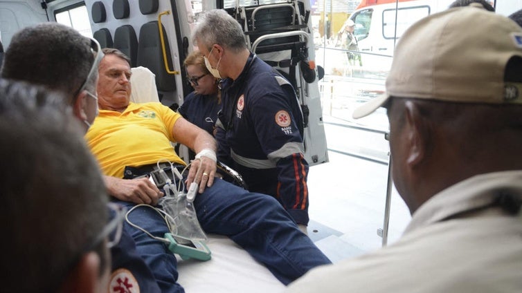 Hospitalizado el expresidente de Brasil Jair Bolsonaro por «fuertes dolores» en el abdomen