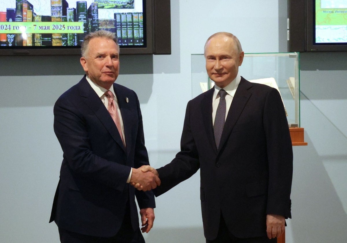 El enviado especial de Trump, Steve Witkoff y el presidente ruso Vladímir Putin