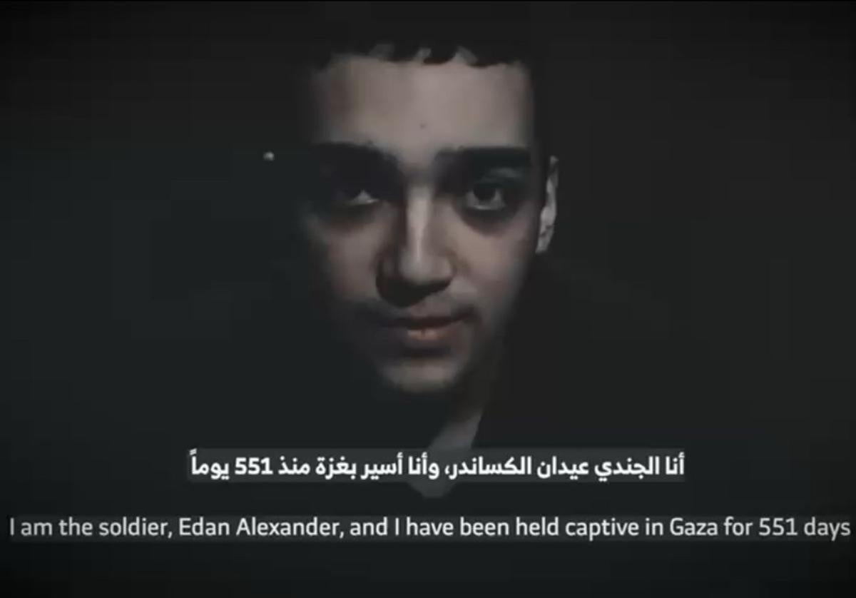 Edan Alexander, el protagonista del vídeo difundido por Hamás