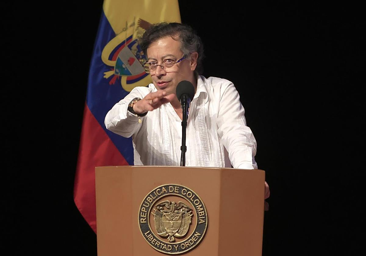 El presidente de Colombia Gustavo Petro