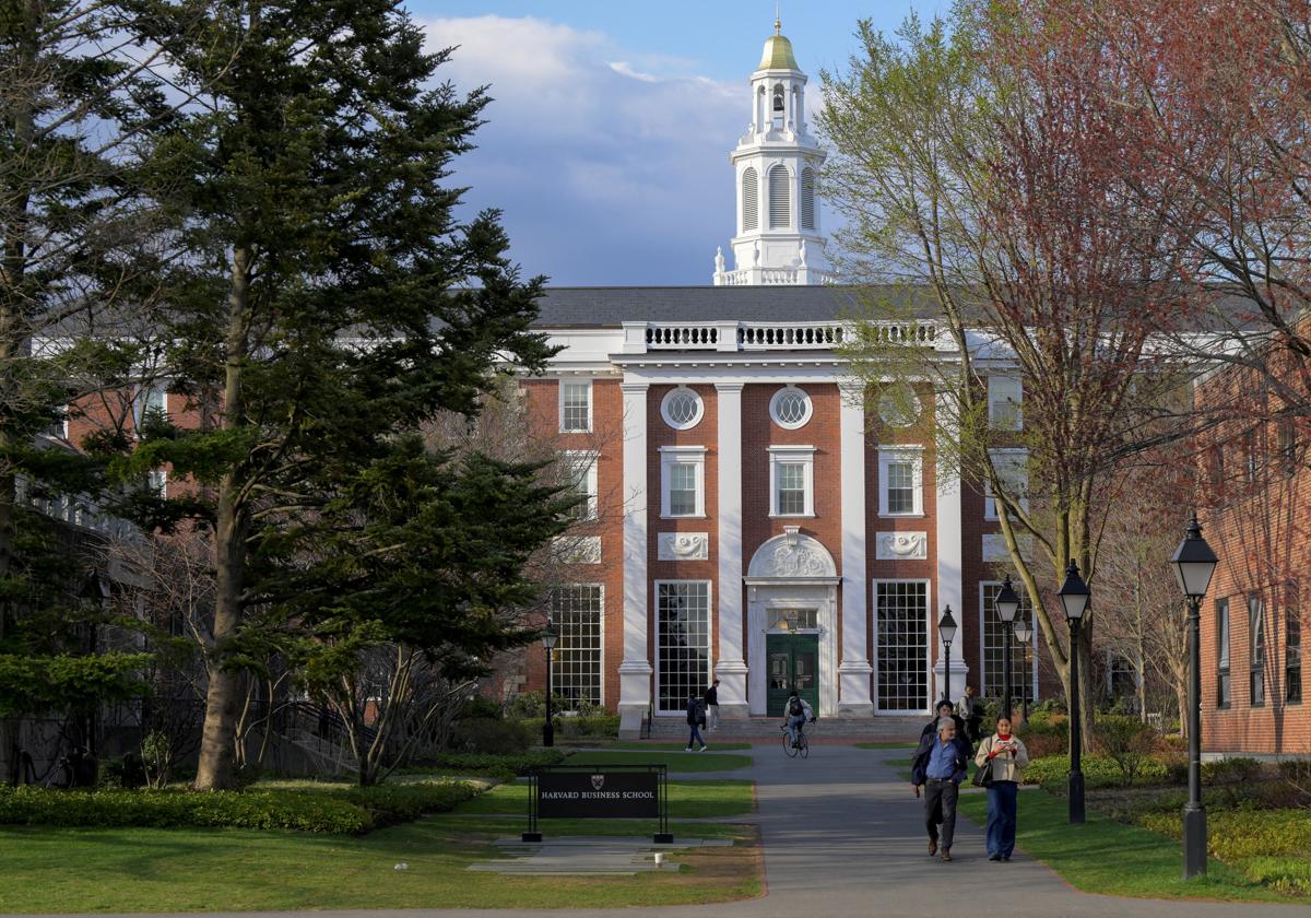 Cumpus de la Escuela de Negocios de Harvard, en Massachussets