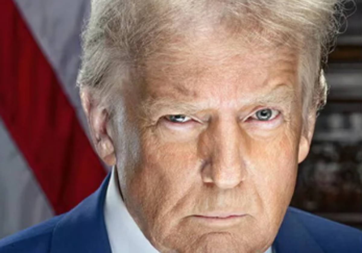 Retrato presidencial de Donald Trump