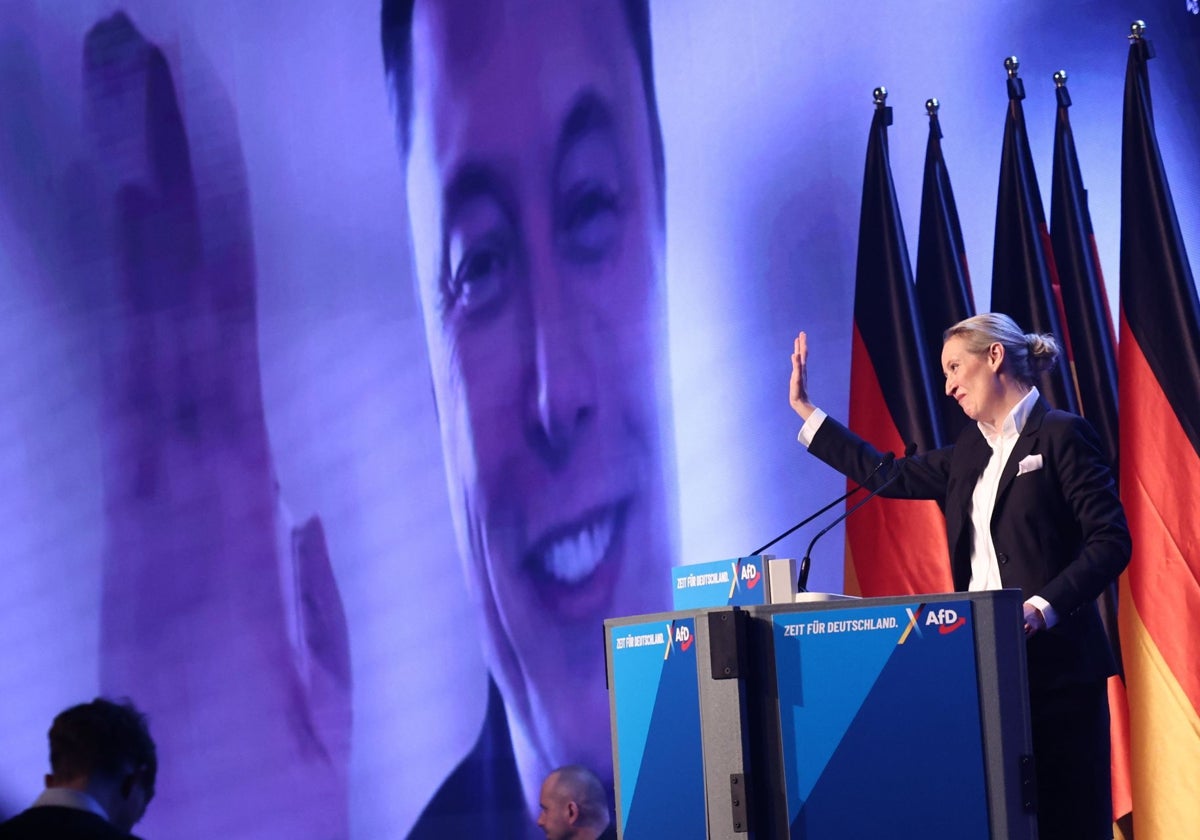 Alice Weidel, líder de AfD, recibió el respaldo de Musk en la campaña