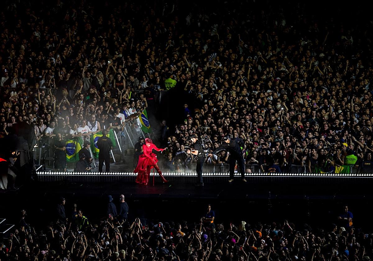 Lady Gaga durante el concierto en Río de Janeiro