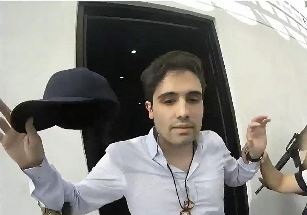 Momento de la detención de Ovidio Guzmán, hijo de Joaquín «Chapo» Guzmán