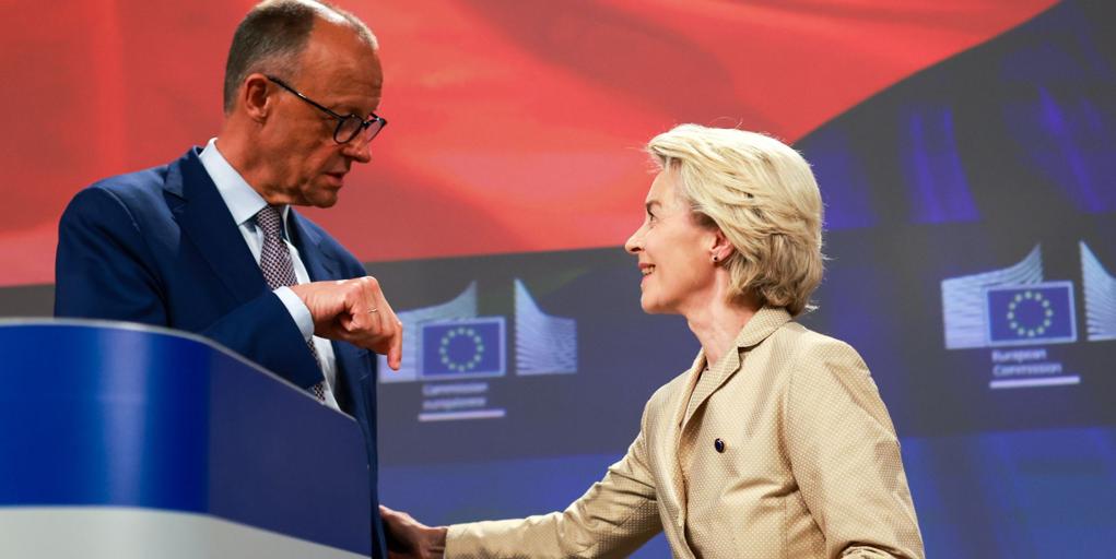 Von der Leyen rechaza visitar a Trump hasta que «podamos discutir de algo concreto»