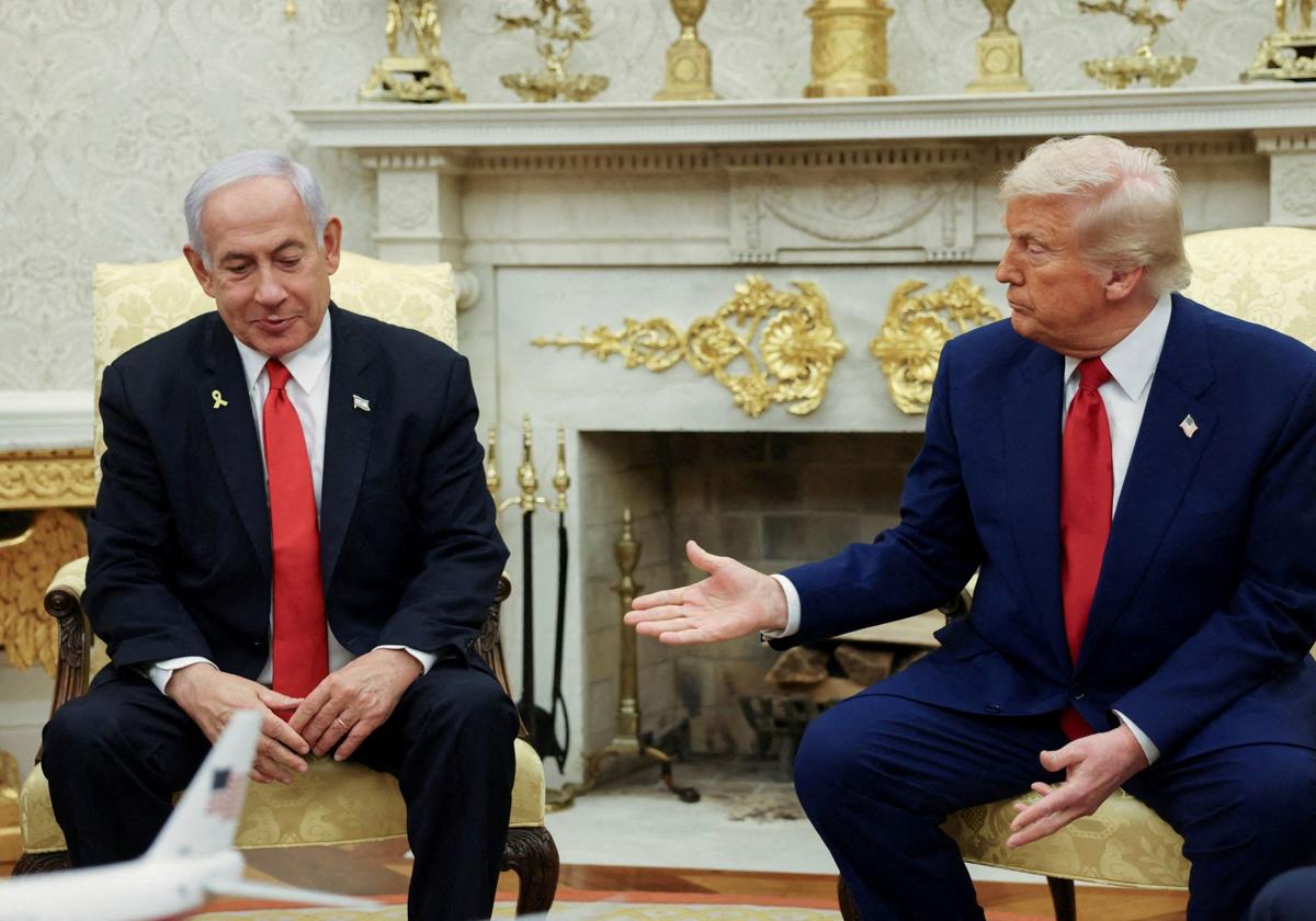 Benjamin Netanyahu y Donald Trump, el pasado abril durante su último encuentro en la Casa Blanca