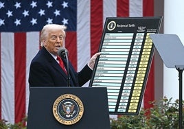 Un tribunal de apelación restablece los aranceles de Trump de forma provisional