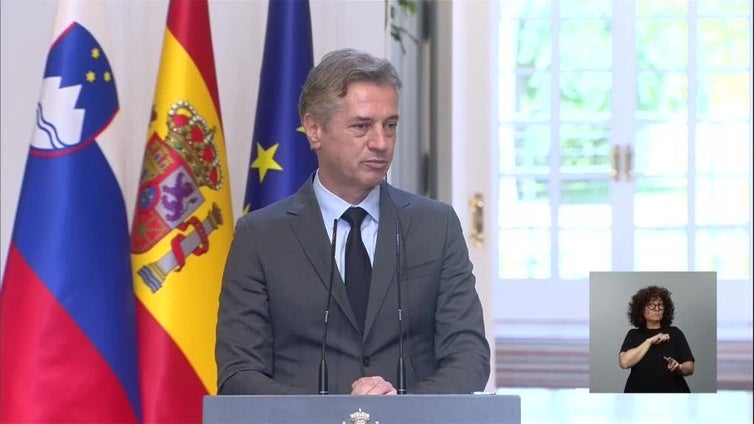 España y Eslovenia sellan su total sintonía para exigir a Israel que cese su ataque a Gaza