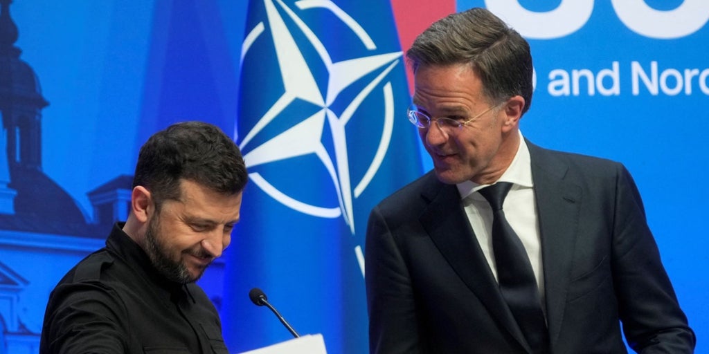 Zelenski confirma la «importante» invitación de la otan para participar en la cumbre de junio en la haya