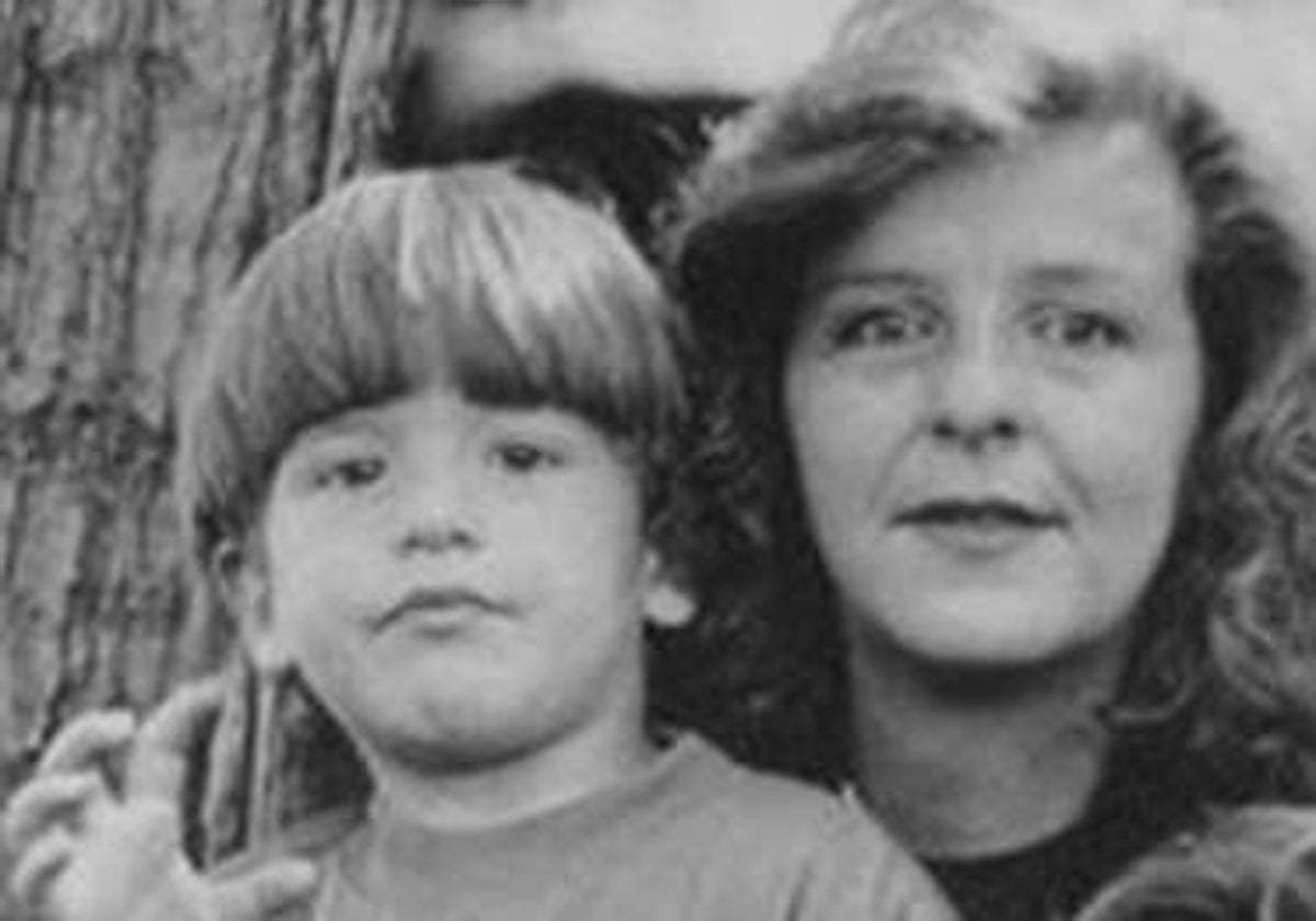 Miguel Uribe con su madre, la periodisa Diana Turbay